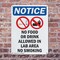 Signmission No Food Or Drink Allowed, 7 in W x Rectangle, Plastic OS-2PACK-NS-P-710-V-14579 - alternate 4